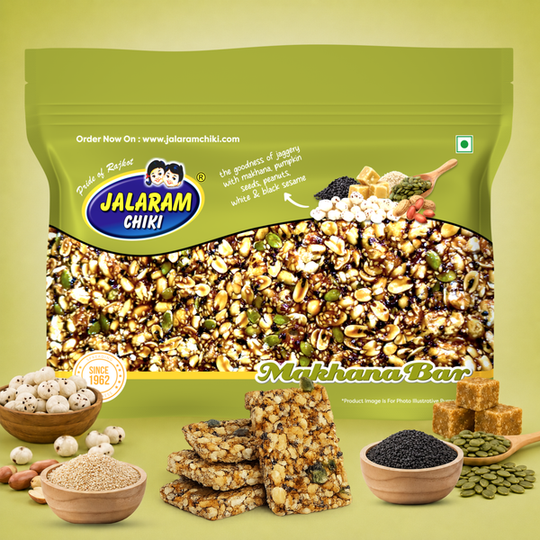 Jaggery Makhana Chiki Bar - 400 Gram
