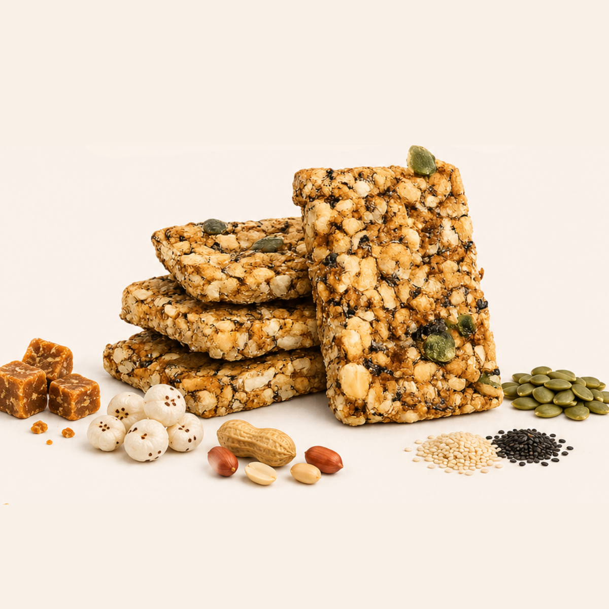 Jaggery Makhana Chiki Bar