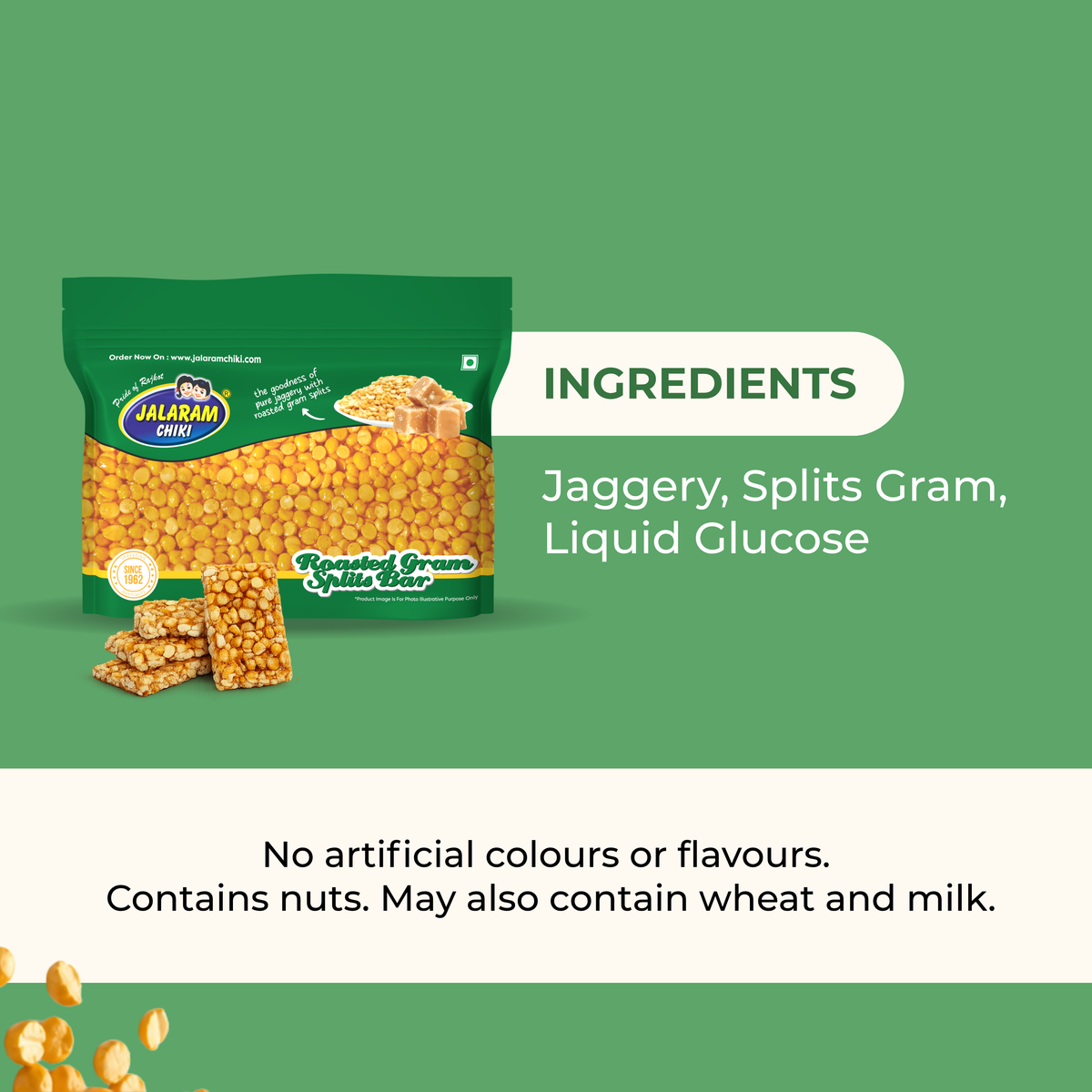 Jaggery Gram Chiki Bar - 450 Gram