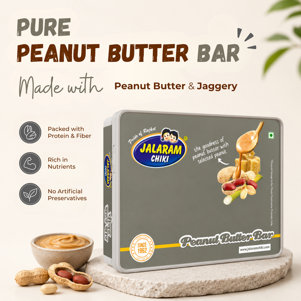Jaggery Peanut Butter Chiki Bar - 450 Gram