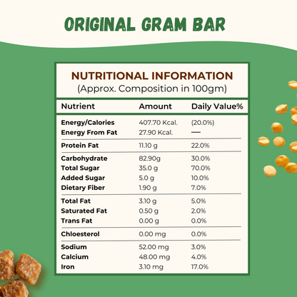 Jaggery Gram Chiki Bar - 450 Gram