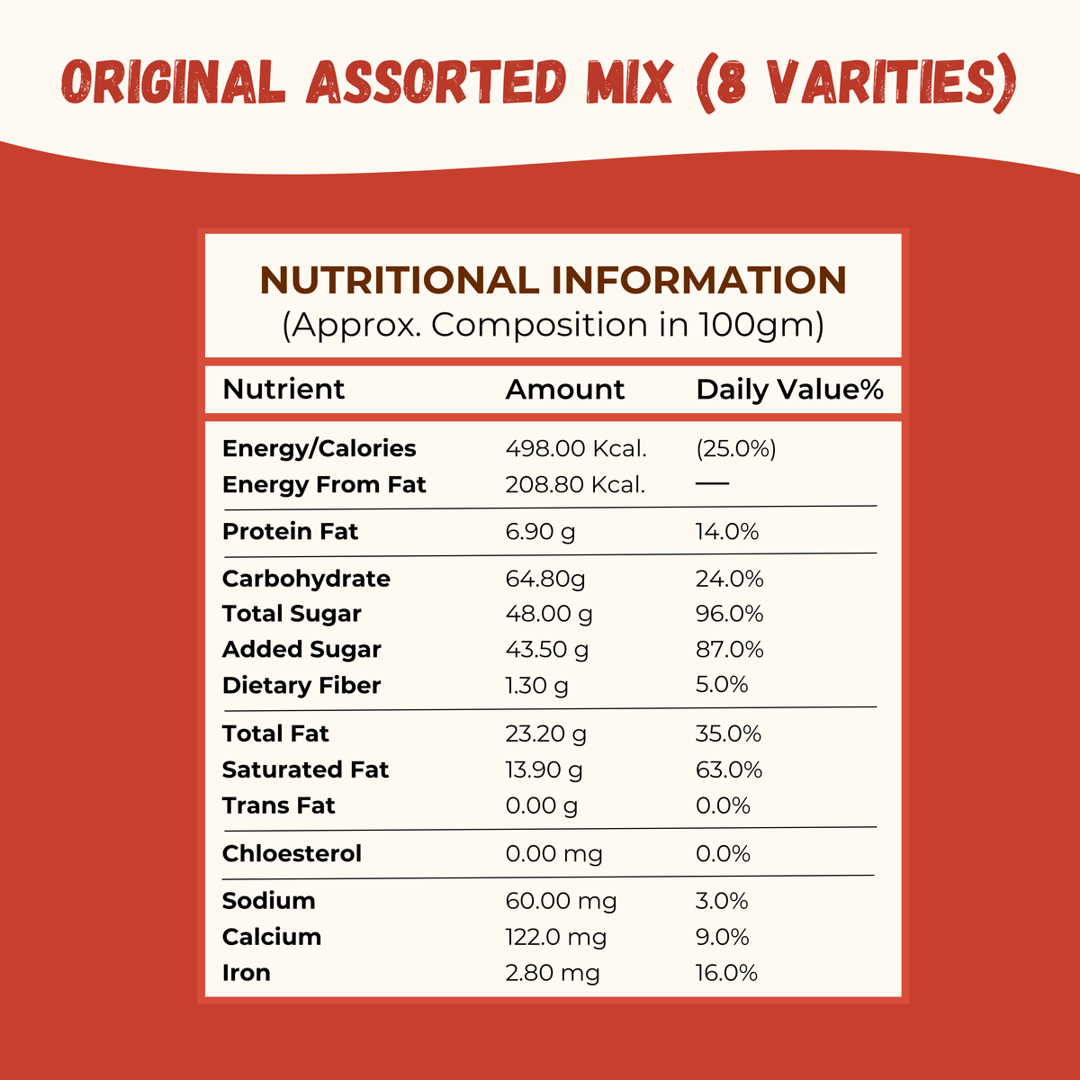 Assorted Mix Variety (8 Varieties) - 450gm