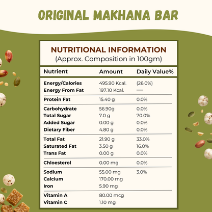 Jaggery Makhana Chiki Bar - 400 Gram