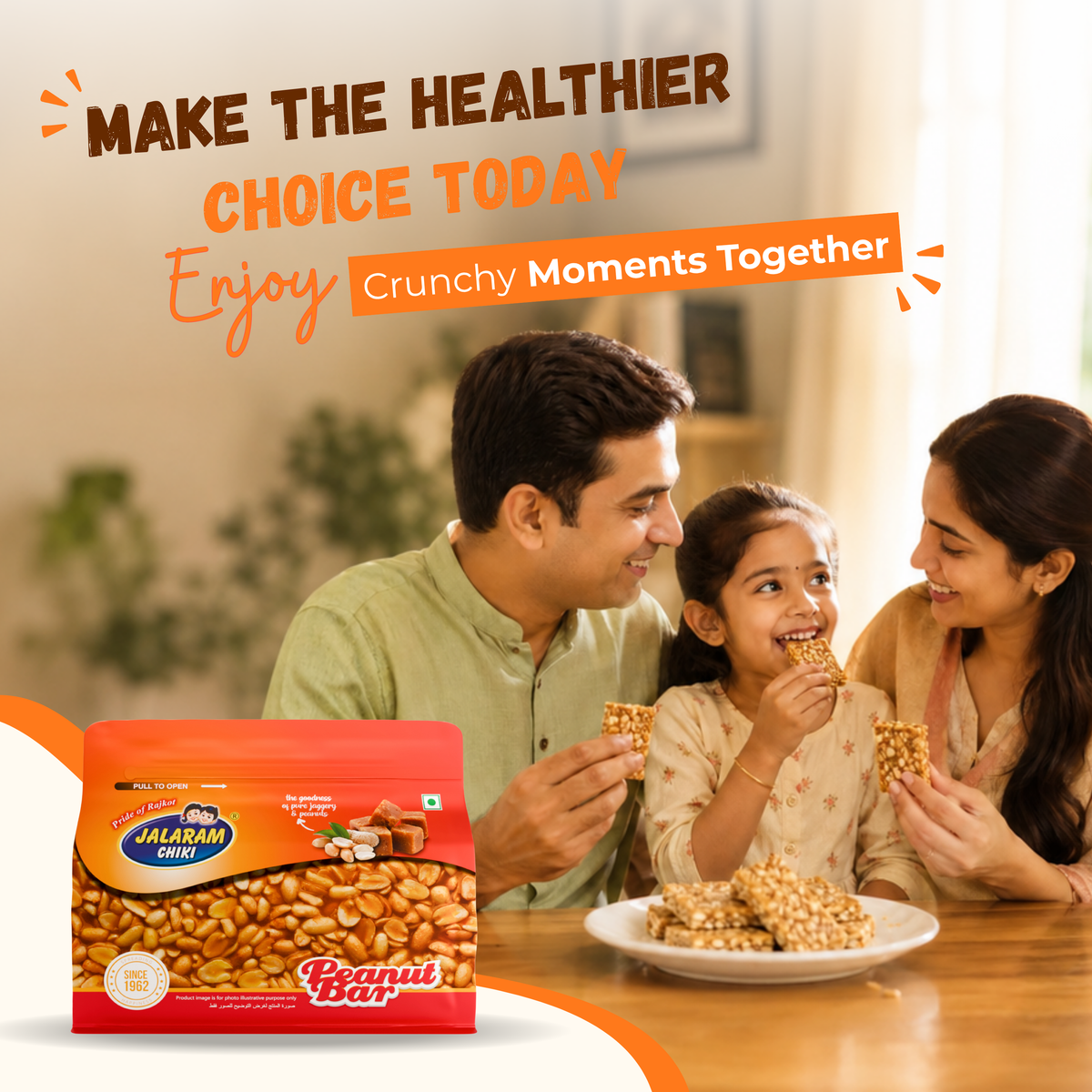 Jaggery Peanut Chiki Bar - 450 Gram