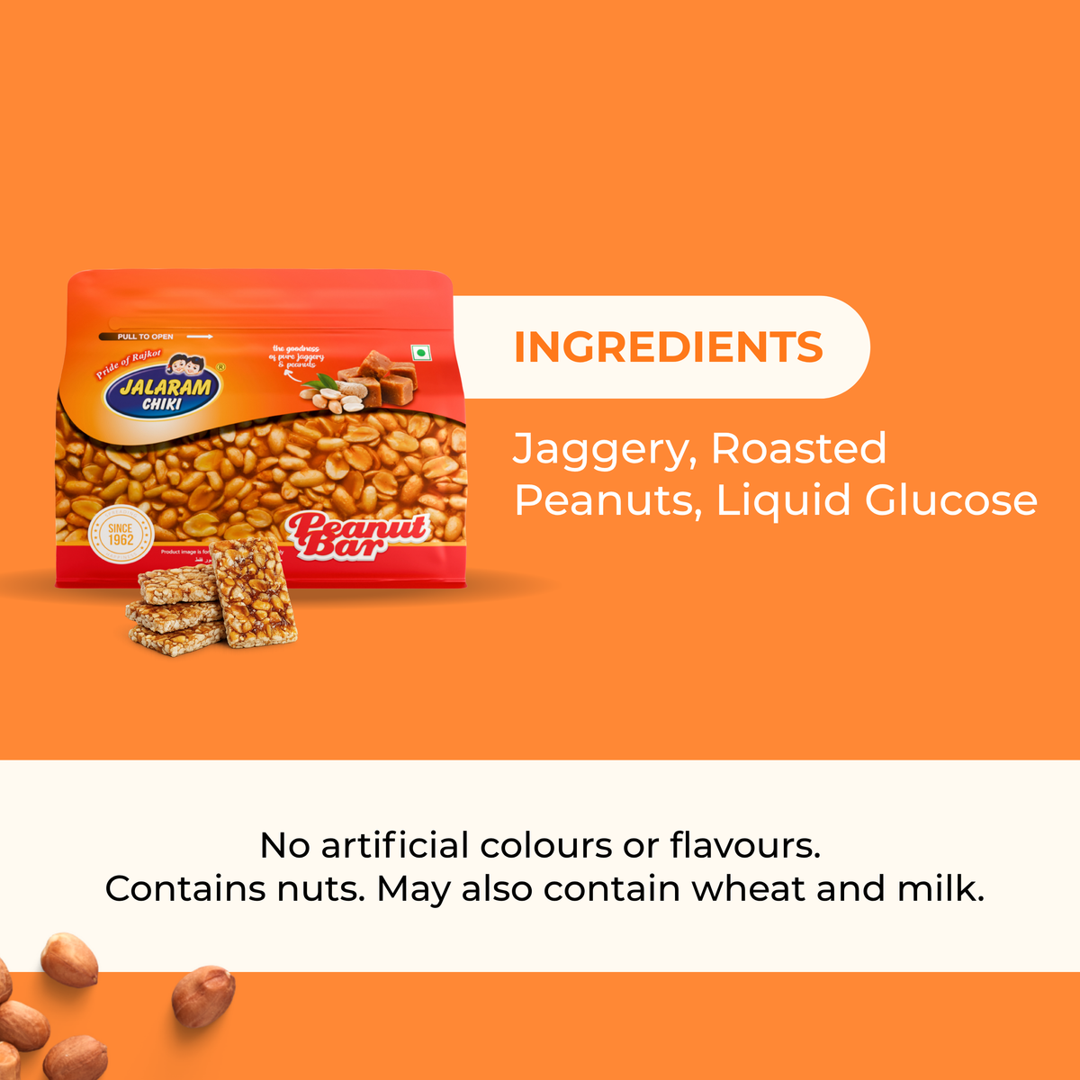 Jaggery Peanut Chiki Bar - 450 Gram