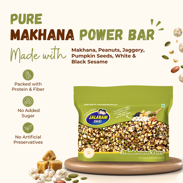 Jaggery Makhana Chiki Bar - 400 Gram