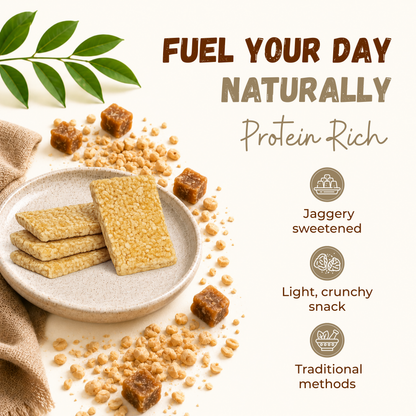 Jaggery Crush Peanut Chiki Bar - 450 Gram