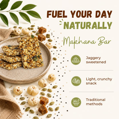Jaggery Makhana Chiki Bar - 400 Gram