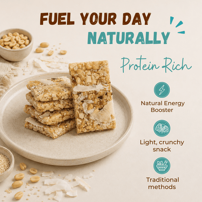 Sugar Coconut Peanut Chiki Bar - 450 Gram