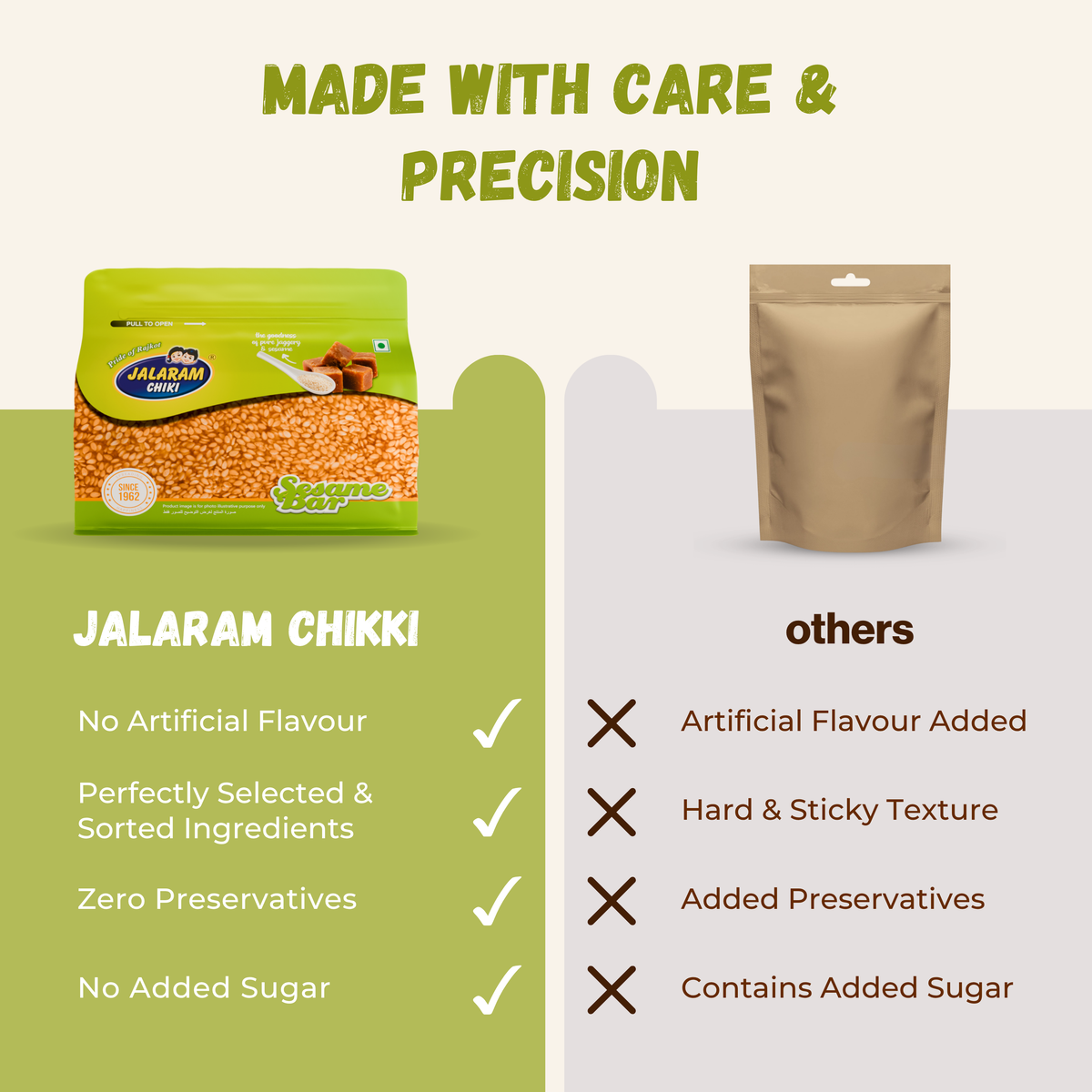 Jaggery Sesame Chiki Bar - 450 Gram