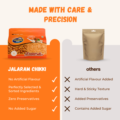 Jaggery Peanut & Sesame Chiki Bar - 450 Gram
