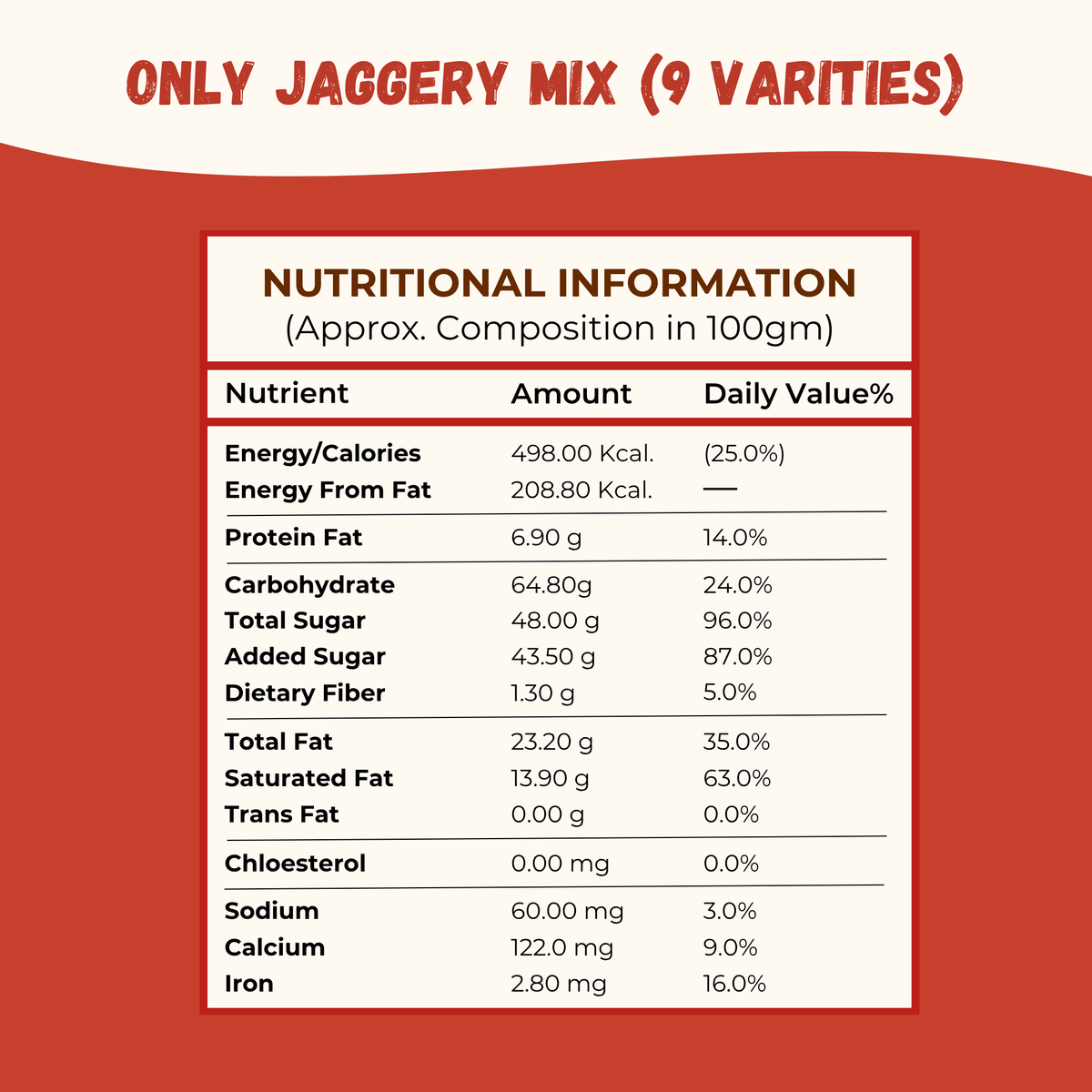 Only Jaggery Mix (9 Varieties) - 900gm