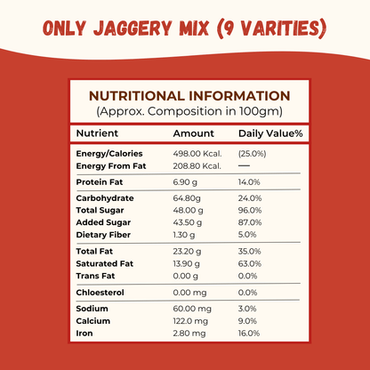 Only Jaggery Mix (9 Varieties) - 900gm