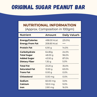 Sugar Peanut Chiki Bar - 450 Gram
