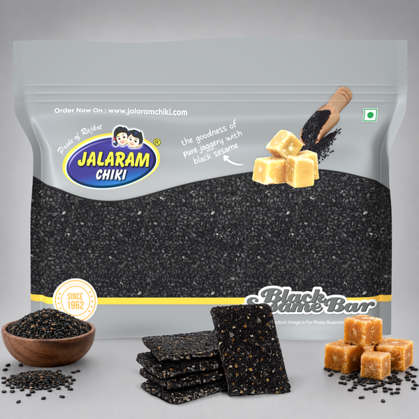 Jaggery Black Sesame Chiki Bar - 450 Gram