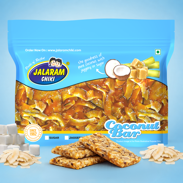 Sugar Coconut Chiki Bar - 450 Gram