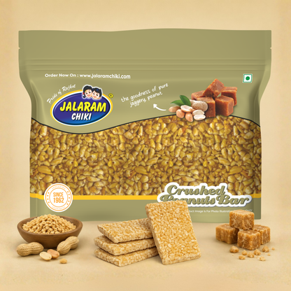 Jaggery Crush Peanut Chiki Bar - 450 Gram