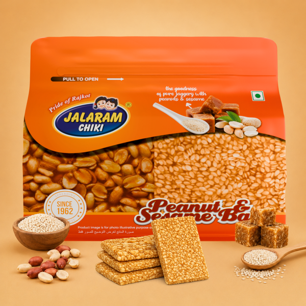 Jaggery Peanut & Sesame Chiki Bar - 450 Gram